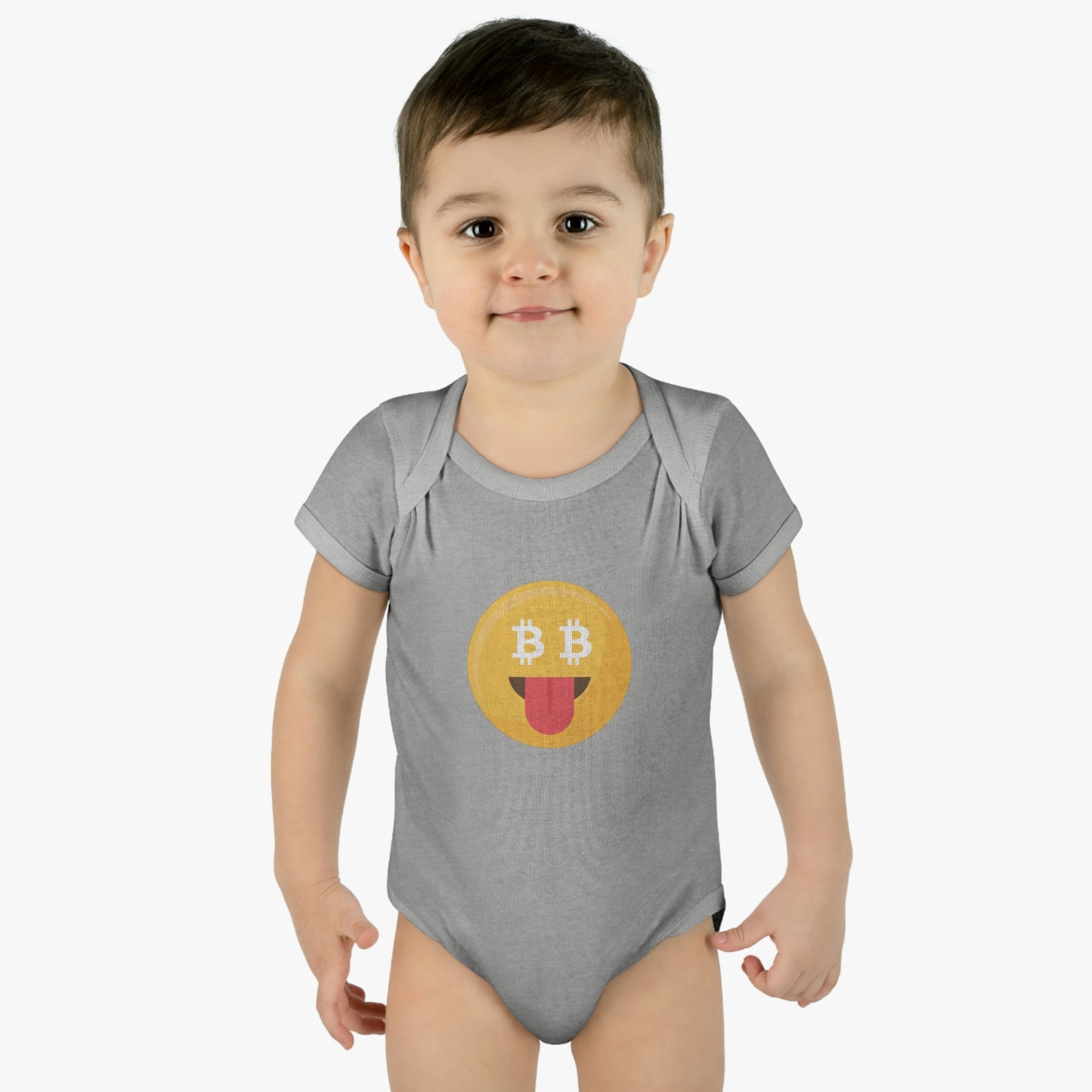 Bitcoin Smiley Face Infant Bodysuit