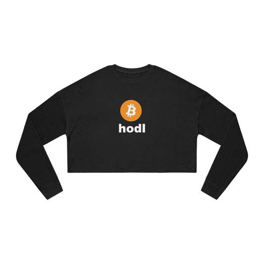 Time to Hodl On Women's Crop Sweatshirt