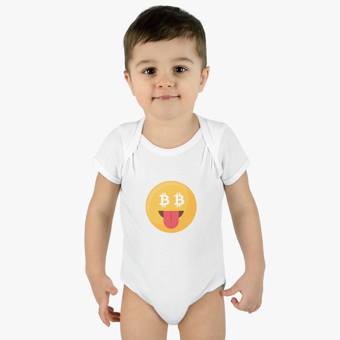 Bitcoin Smiley Face Infant Bodysuit