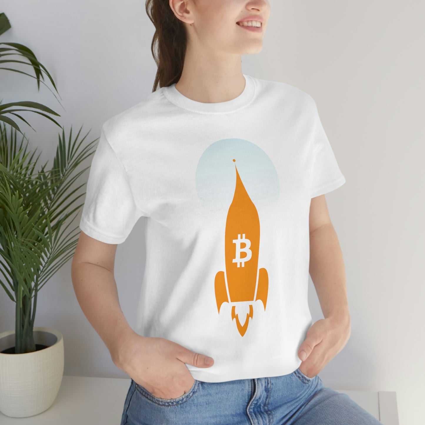 Bitcoin Blast-Off Unisex T-Shirt