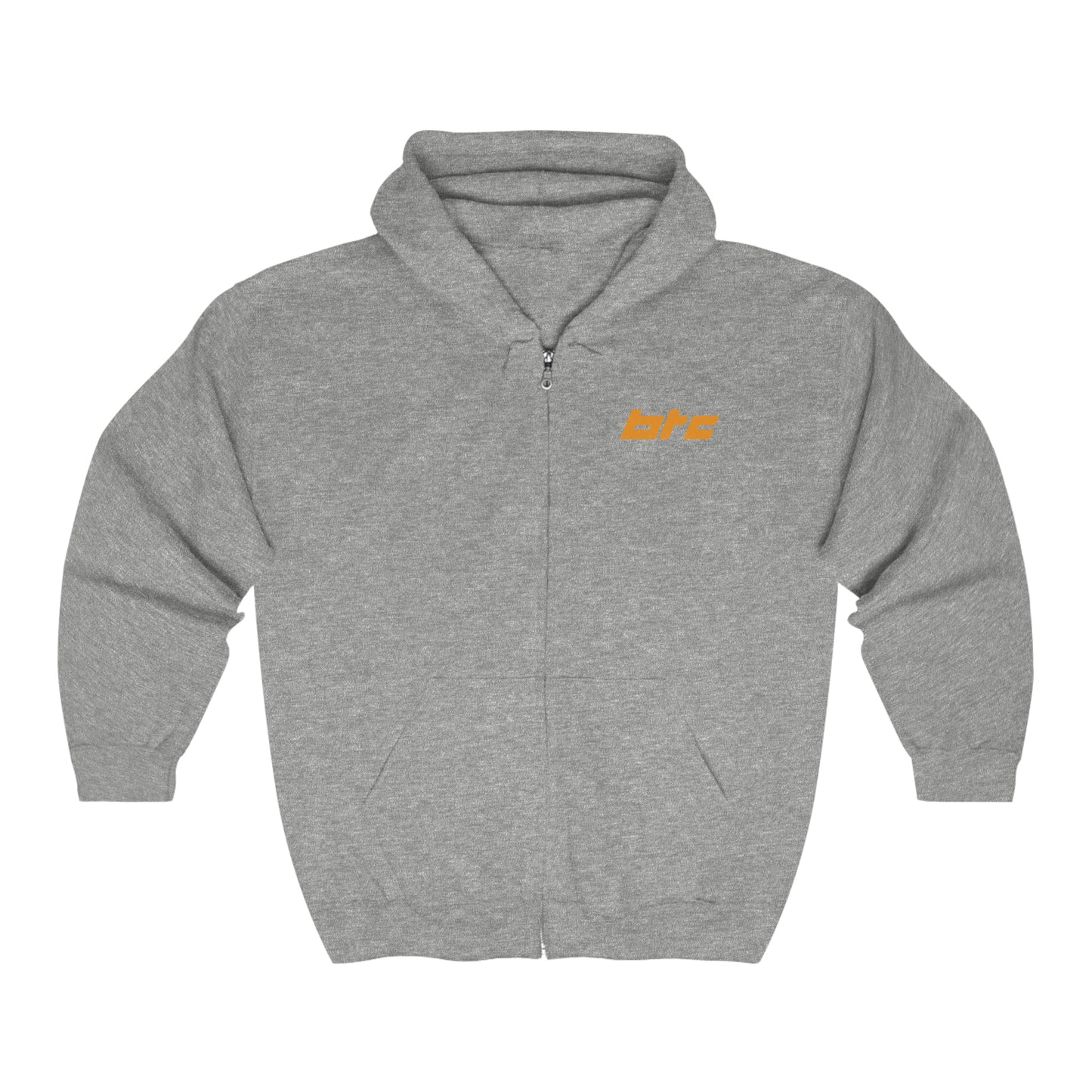 Bitcoin Block Unisex Zip Hoodie
