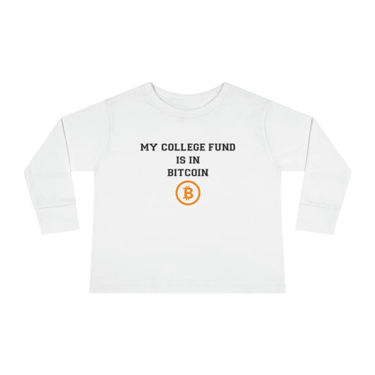 Bitcoin College Fund Infant Long Sleeve Tee