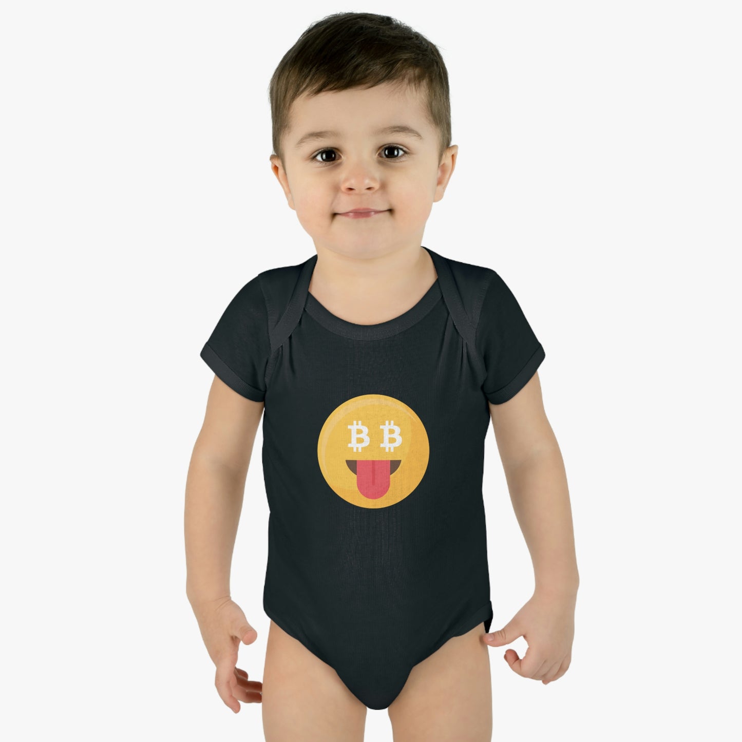 Bitcoin Smiley Face Infant Bodysuit