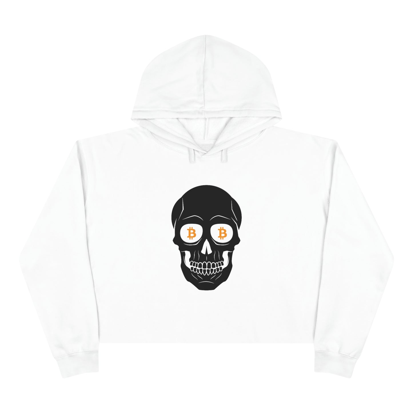Skulls & Coins Women's Crop Hoodie