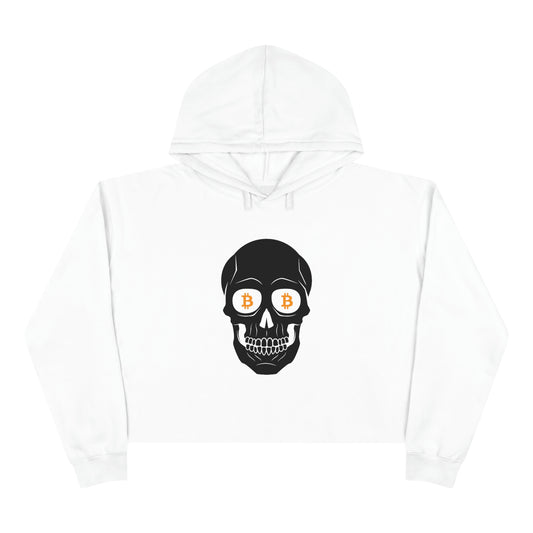 Skulls & Coins Women's Crop Hoodie