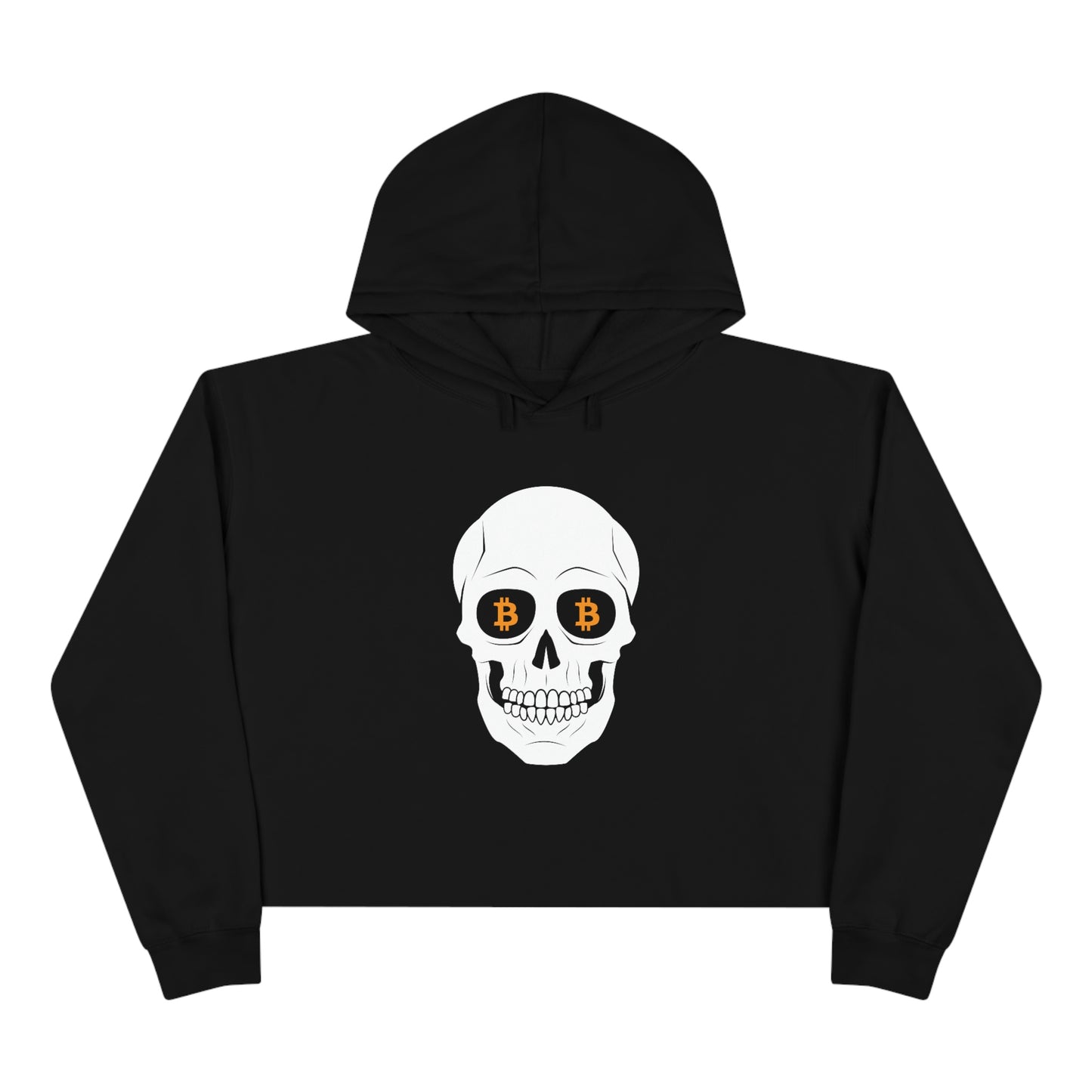 Skulls & Coins Women's Crop Hoodie