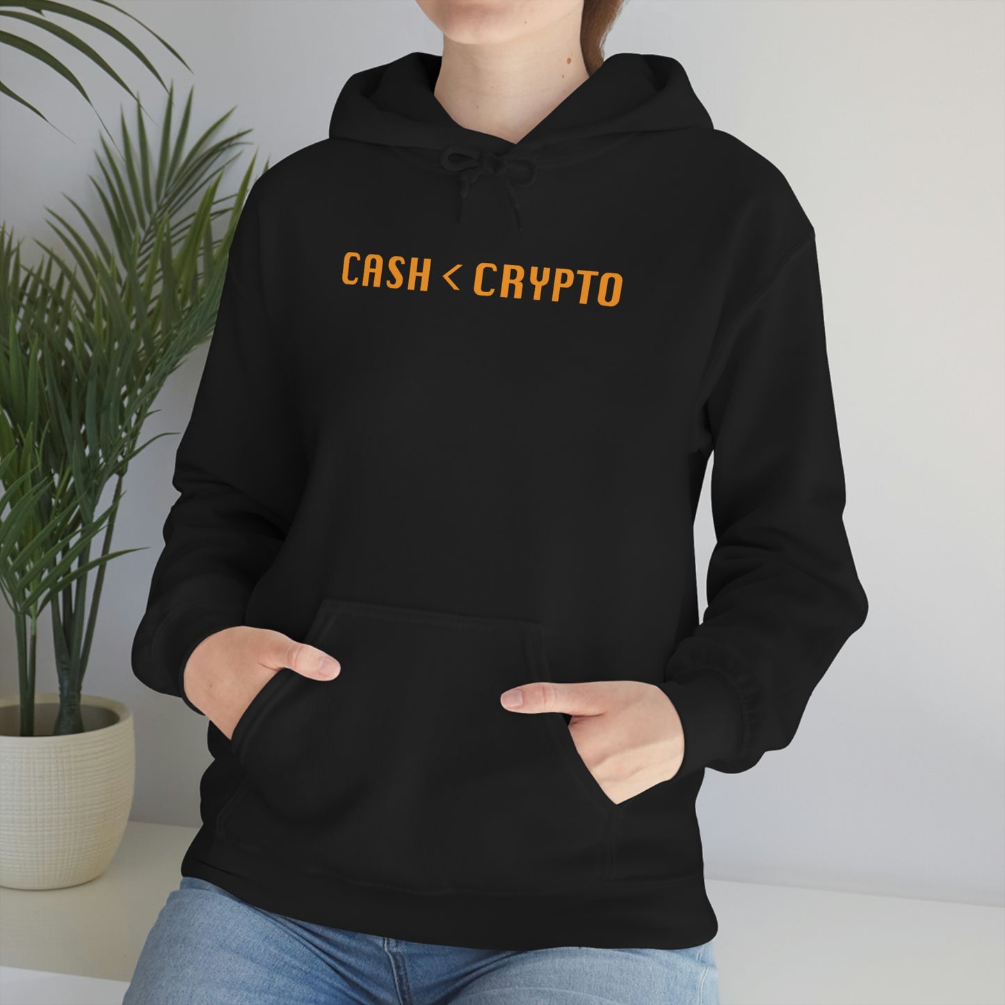 Cash < Crypto Unisex Hoodie