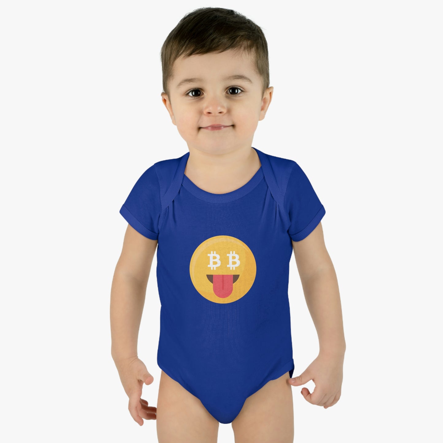Bitcoin Smiley Face Infant Bodysuit