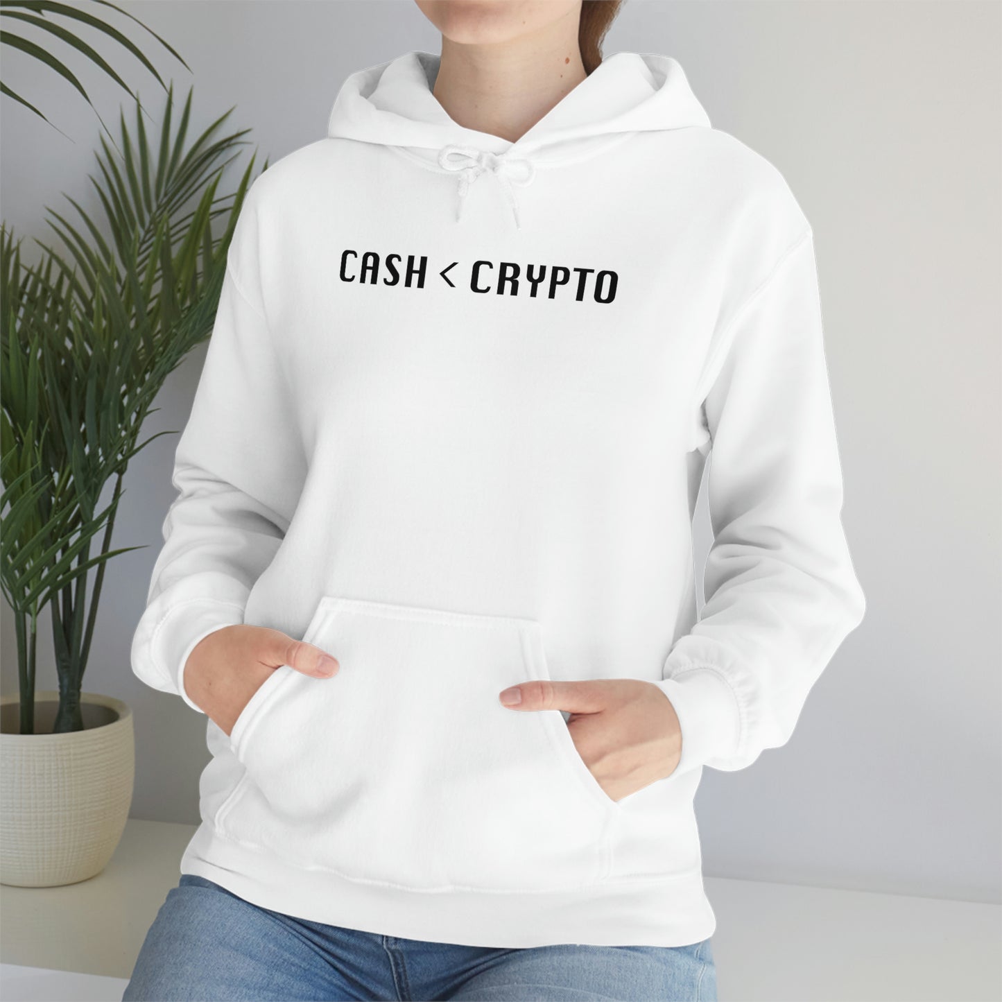 Cash < Crypto Unisex Hoodie