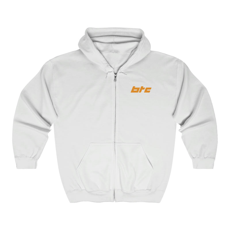 Bitcoin Block Unisex Zip Hoodie