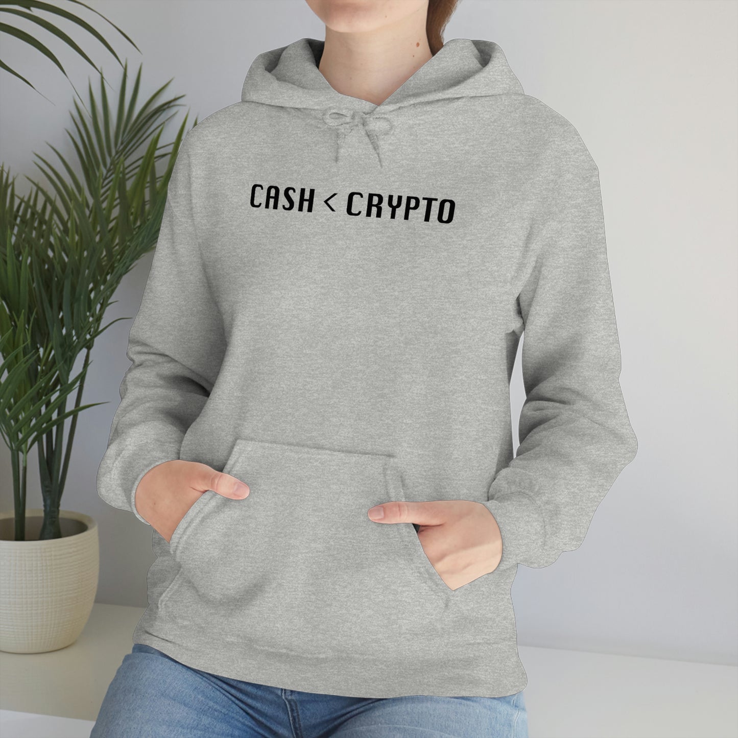 Cash < Crypto Unisex Hoodie