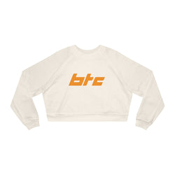 Bitcoin Block Women's Crop Fleece Sweatshirt