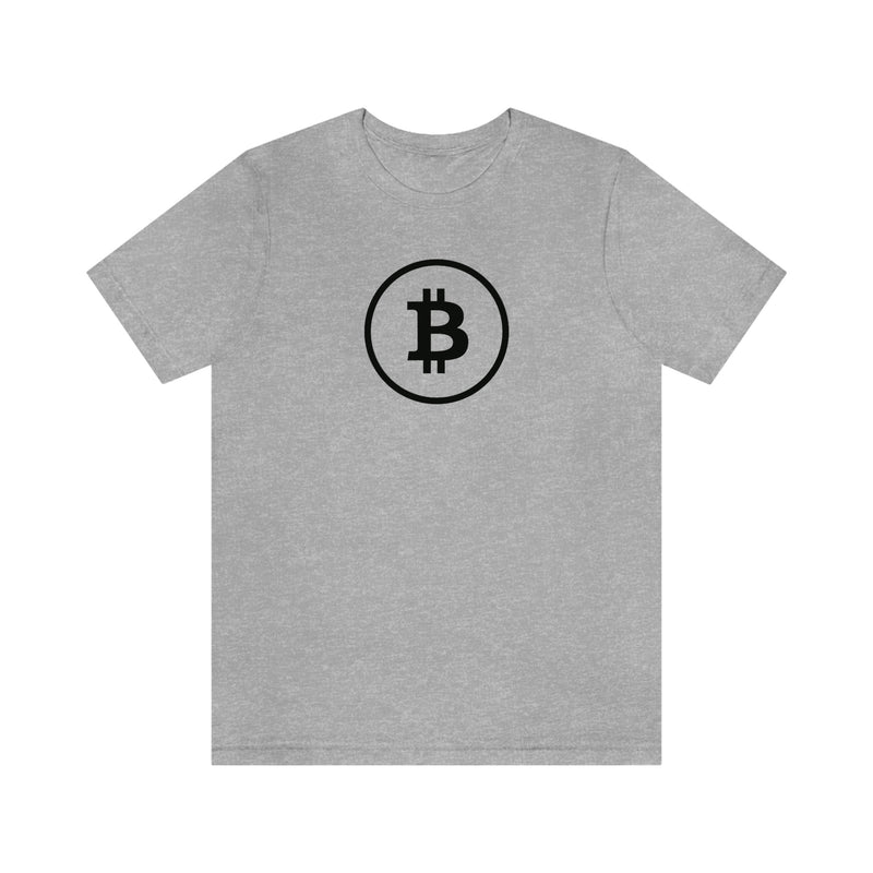 Black Bitcoin Logo Unisex T-Shirt