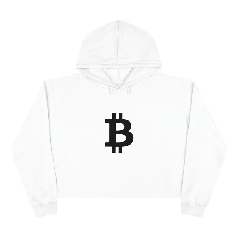 Classic Bitcoin Women's Crop Hoodie