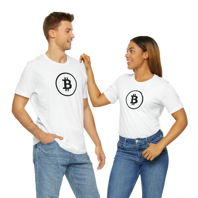 Black Bitcoin Logo Unisex T-Shirt