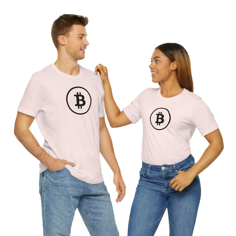 Black Bitcoin Logo Unisex T-Shirt