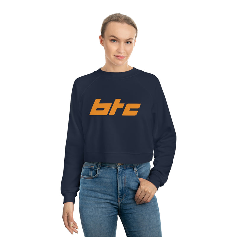 Bitcoin Block Women's Crop Fleece Sweatshirt