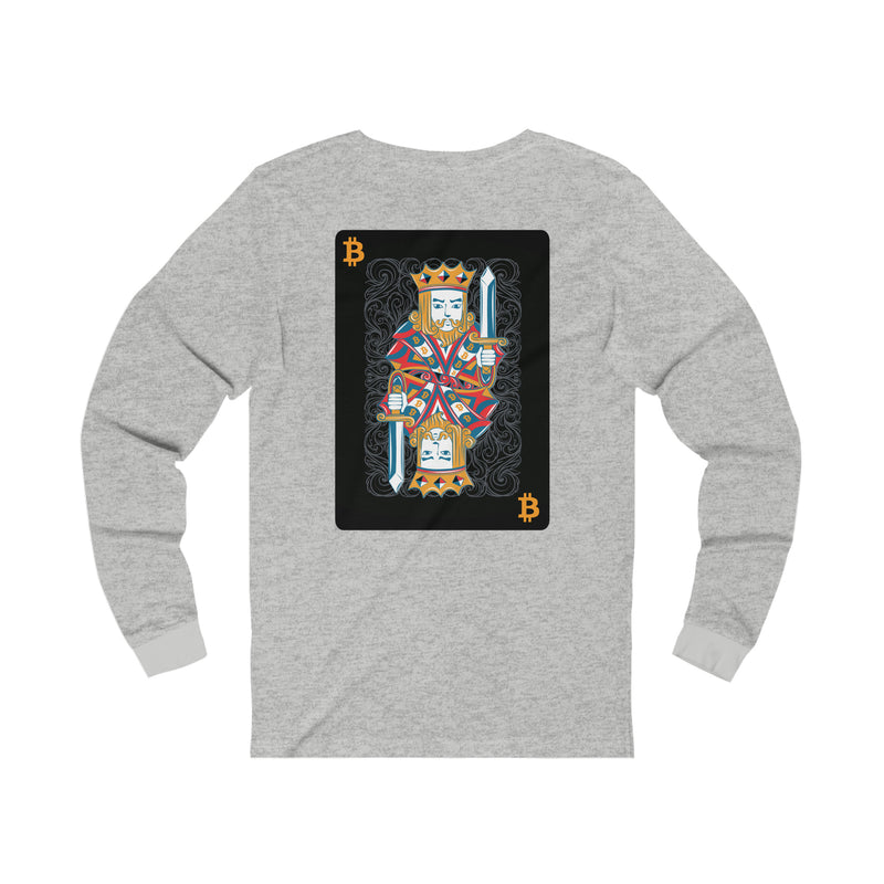 King of Bitcoin Unisex Long Sleeve Tee