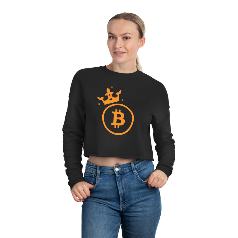 Royal Crypto Women's Crop Sweatshirt