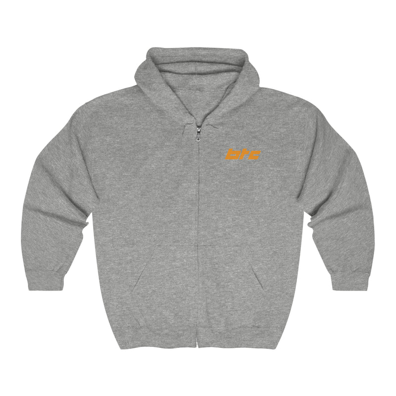 Bitcoin Block Unisex Zip Hoodie