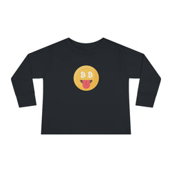 Bitcoin Smiley Face Toddler Long Sleeve Tee