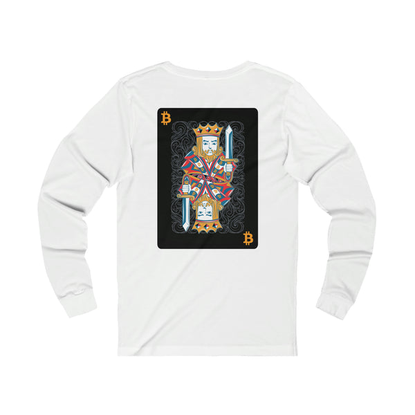 King of Bitcoin Unisex Long Sleeve Tee