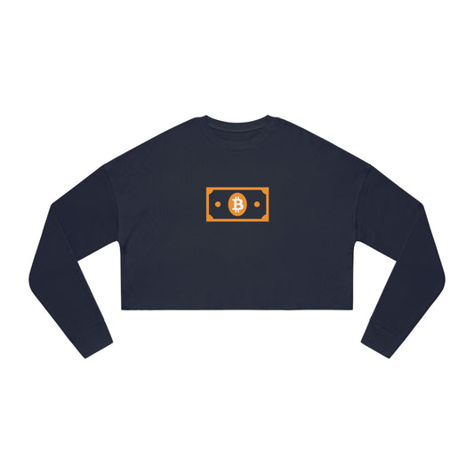 The Real Digital Dollar Women's Crop Sweatshirt