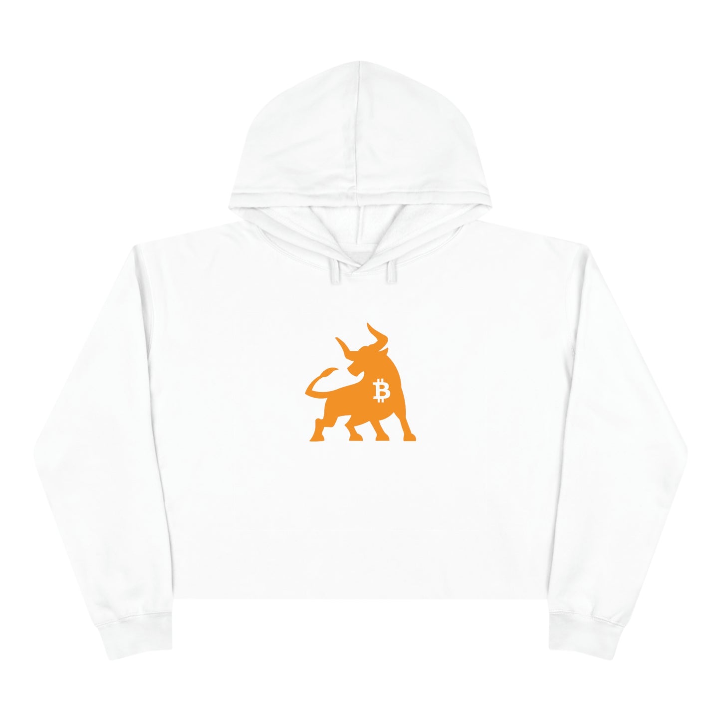Bitcoin Bull Women's Crop Hoodie