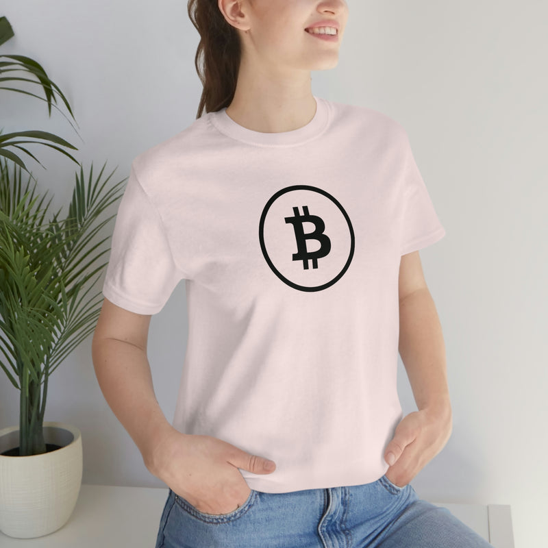 Black Bitcoin Logo Unisex T-Shirt