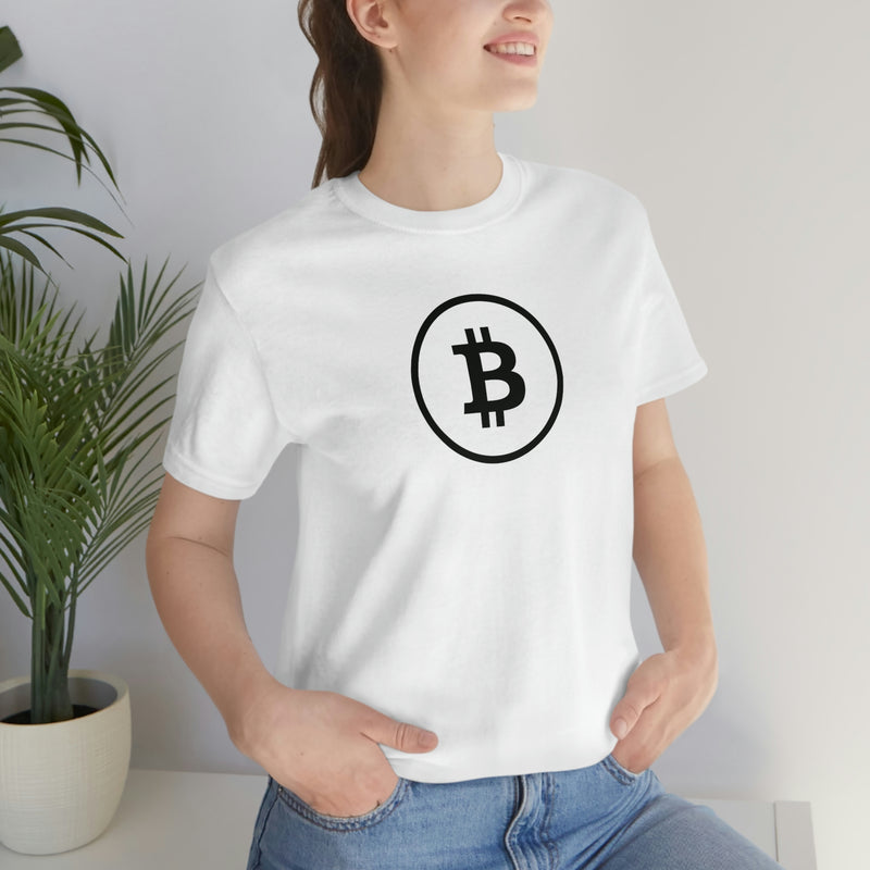 Black Bitcoin Logo Unisex T-Shirt