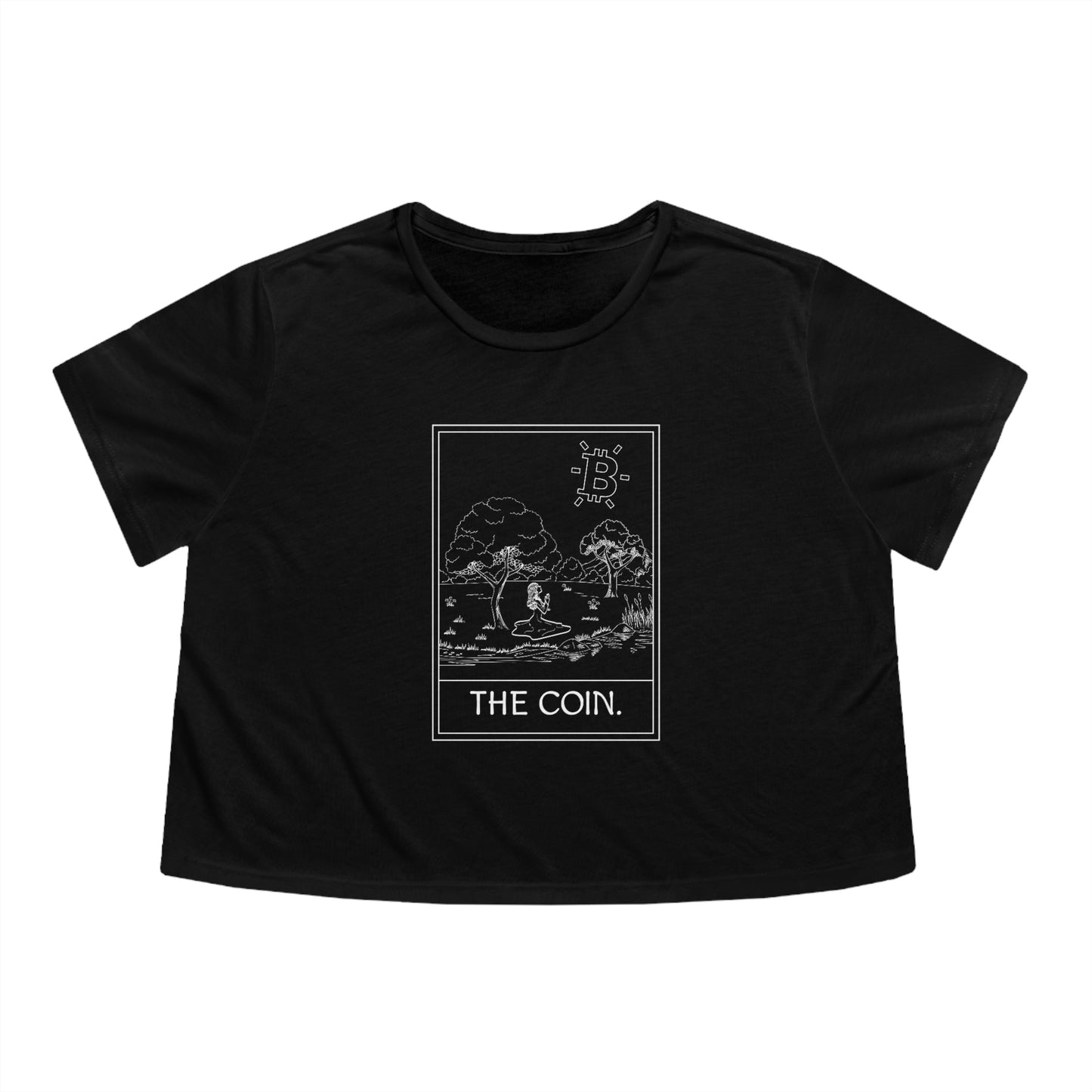 The Coin Women's Flowy Crop T-Shirt