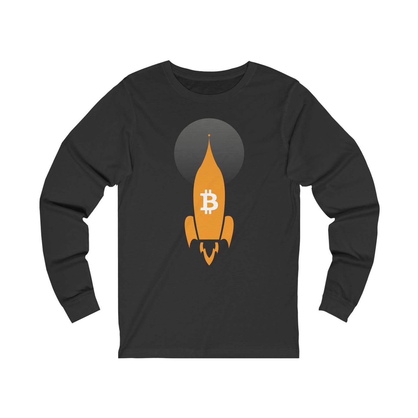 Bitcoin Blast-Off Unisex Long Sleeve Tee