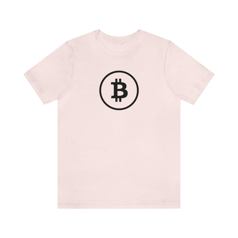 Black Bitcoin Logo Unisex T-Shirt