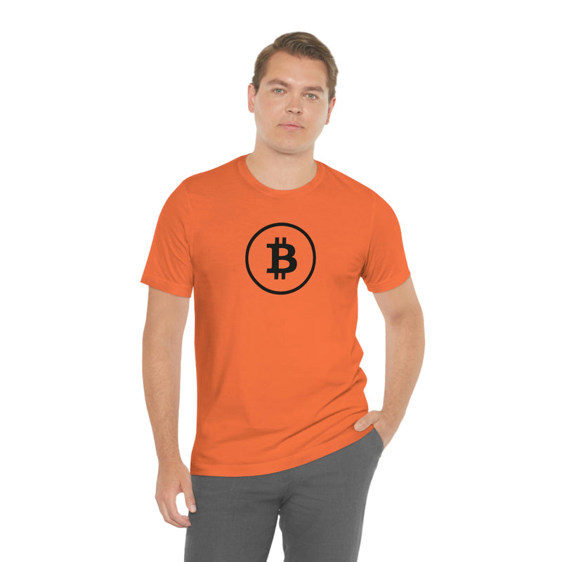 Black Bitcoin Logo Unisex T-Shirt