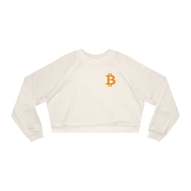 King of Bitcoin Unisex Crop Sweatshirt