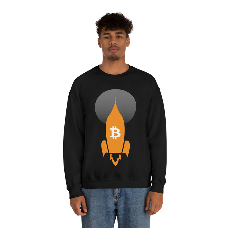 Bitcoin Blast-Off Unisex Sweatshirt