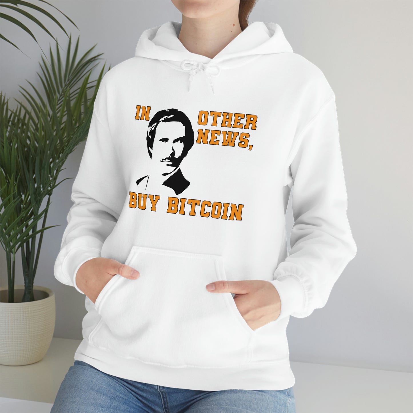 Ron Burgundy Buys Bitcoin Unisex Hoodie