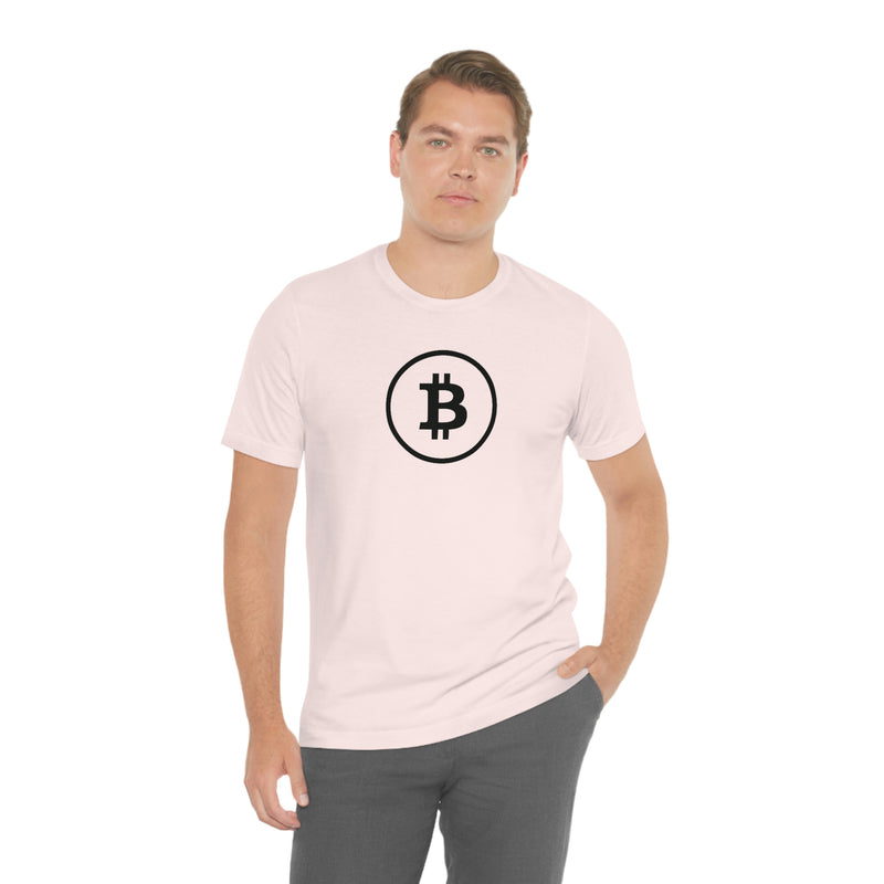 Black Bitcoin Logo Unisex T-Shirt