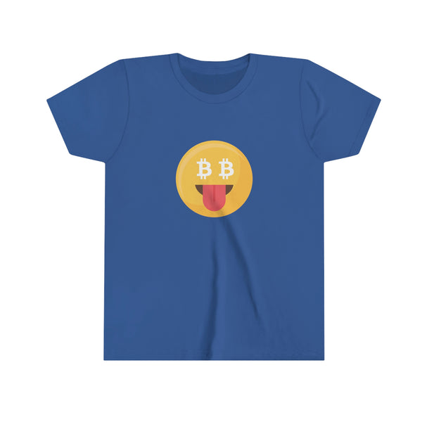 Bitcoin Smiley Face Youth T-Shirt