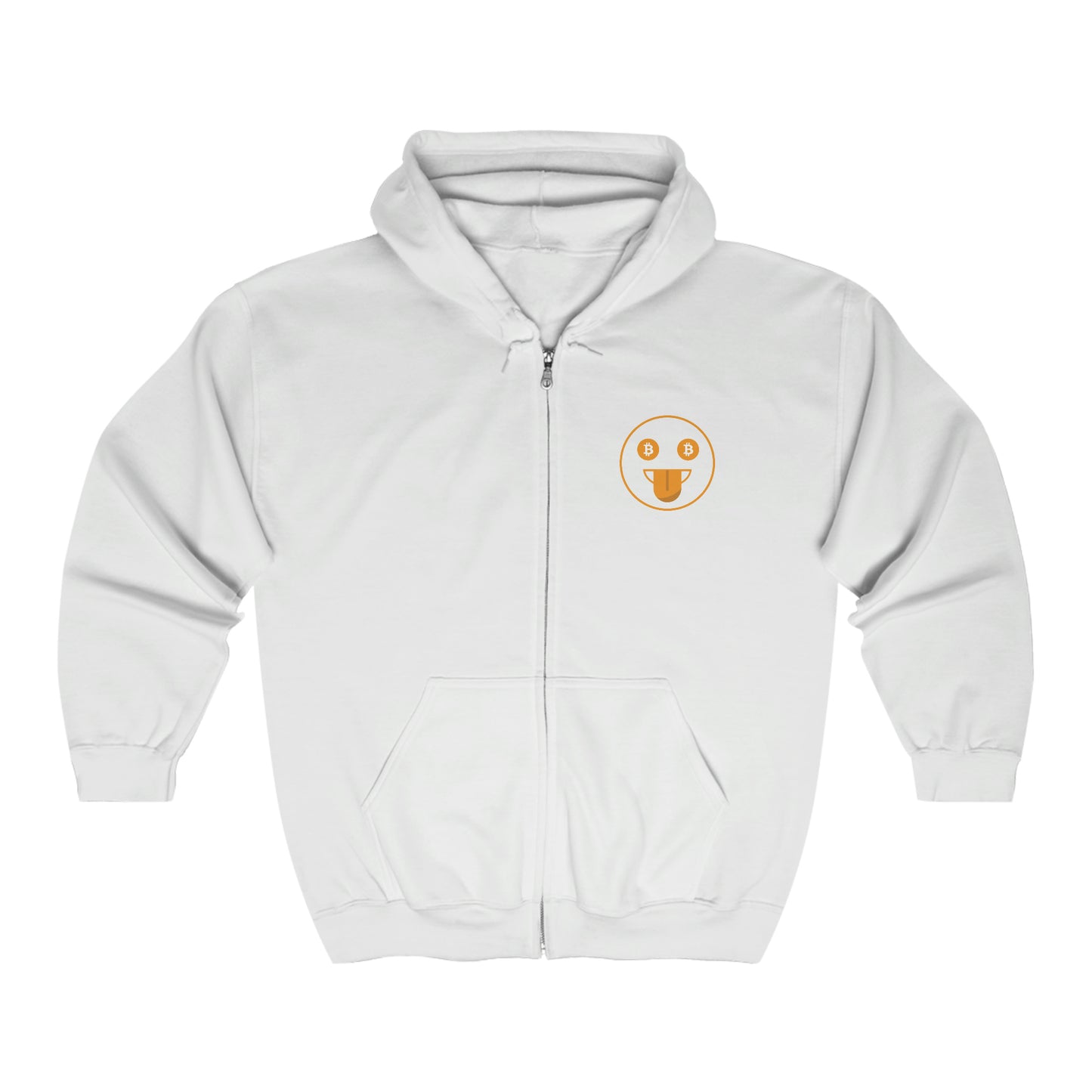 Smiley Coin Unisex Zip Hoodie