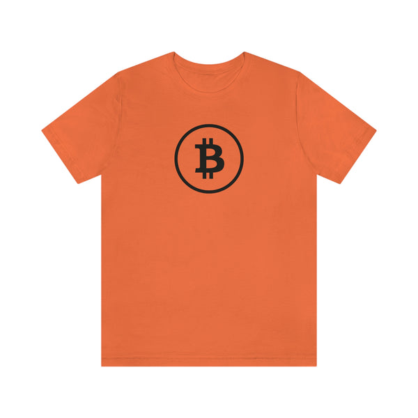 Black Bitcoin Logo Unisex T-Shirt