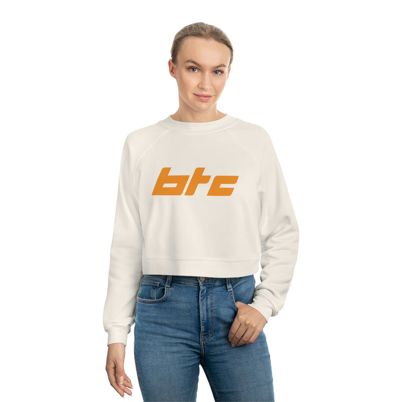 Bitcoin Block Women's Crop Fleece Sweatshirt