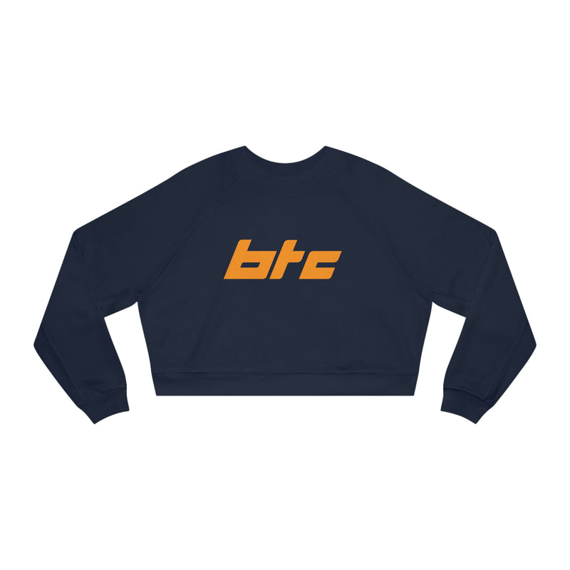 Bitcoin Block Women's Crop Fleece Sweatshirt