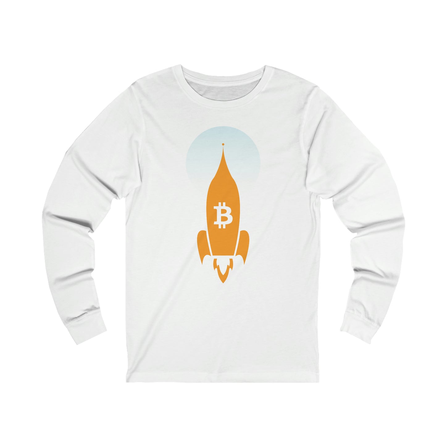Bitcoin Blast-Off Unisex Long Sleeve Tee