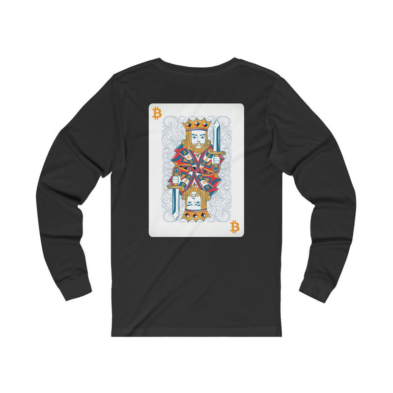 King of Bitcoin Unisex Long Sleeve Tee