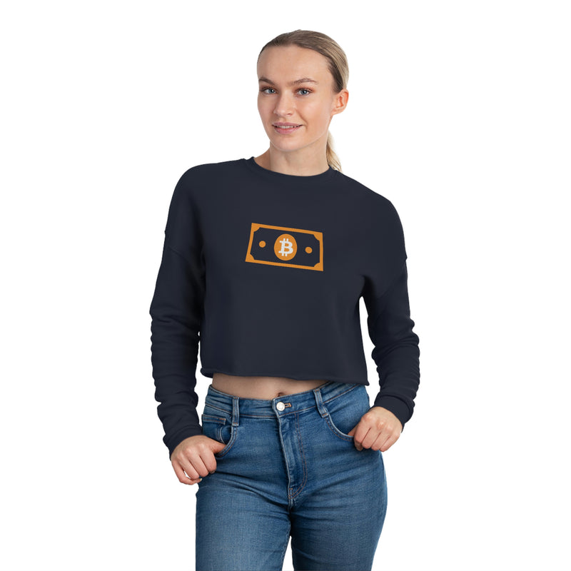 The Real Digital Dollar Women's Crop Sweatshirt