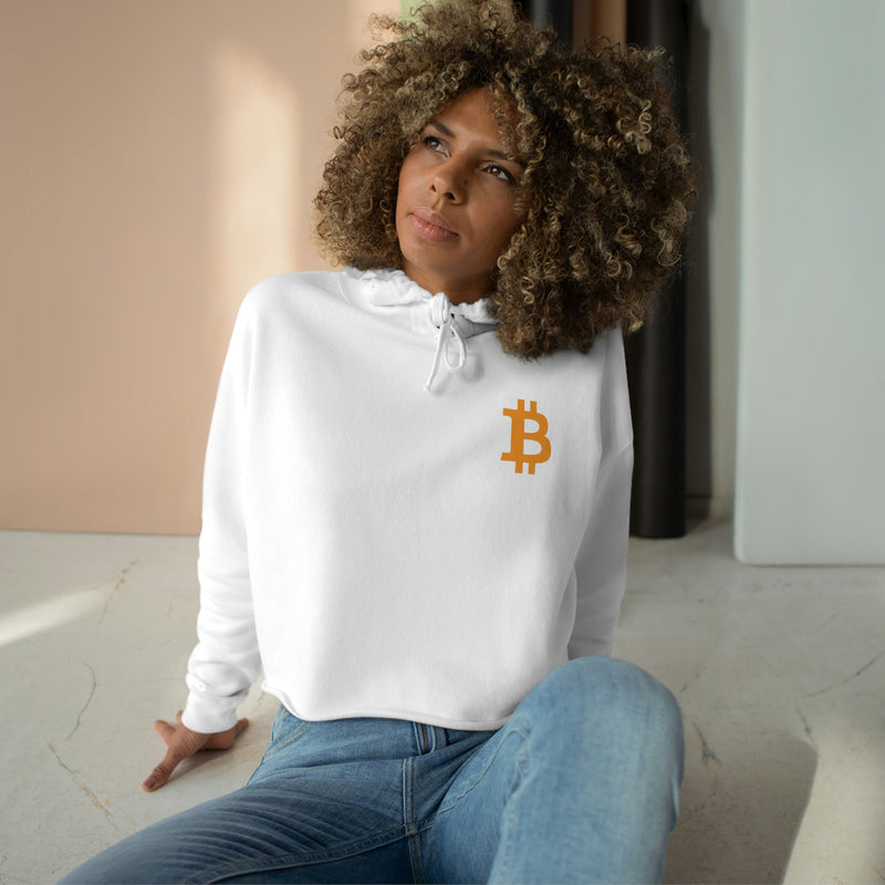 King of Bitcoin Women's Crop Hoodie