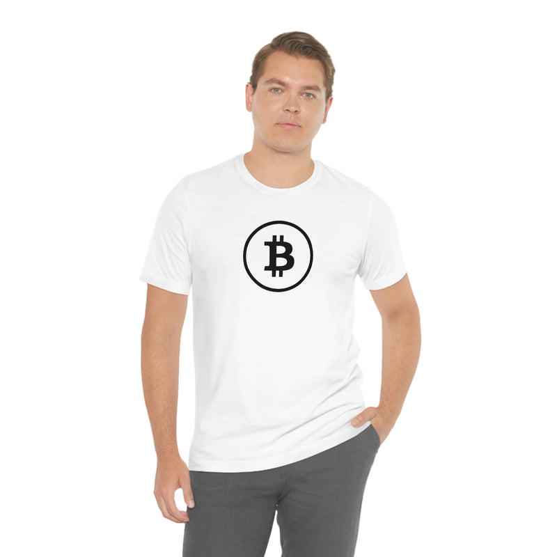 Black Bitcoin Logo Unisex T-Shirt