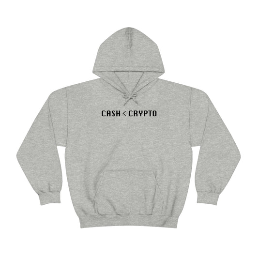 Cash < Crypto Unisex Hoodie