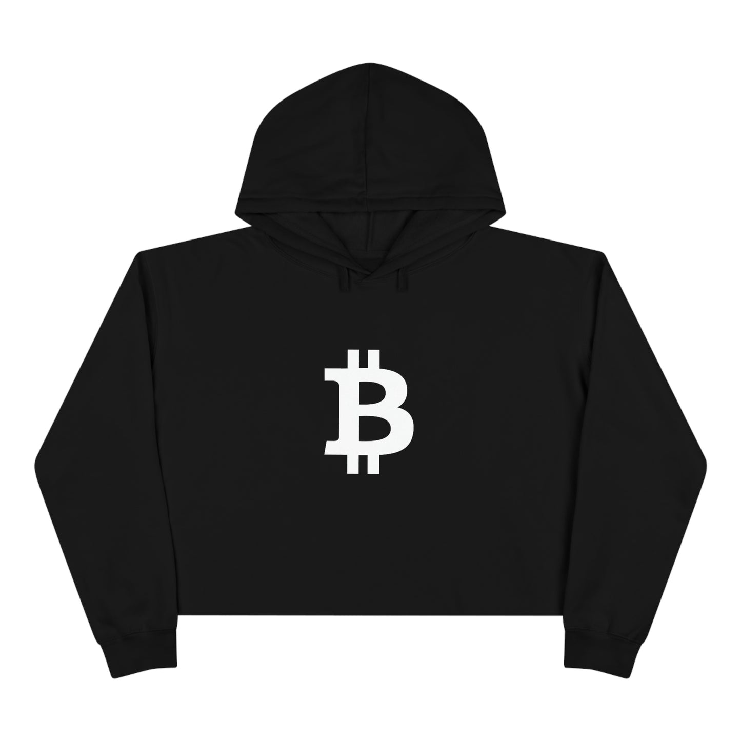 Classic Bitcoin Women's Crop Hoodie